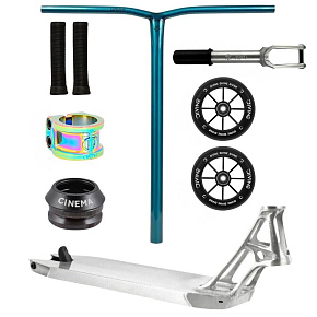 Hulajnoga wyczynowa Custom Divine X Union X Ethic Pandemonium 460 mm srebrna