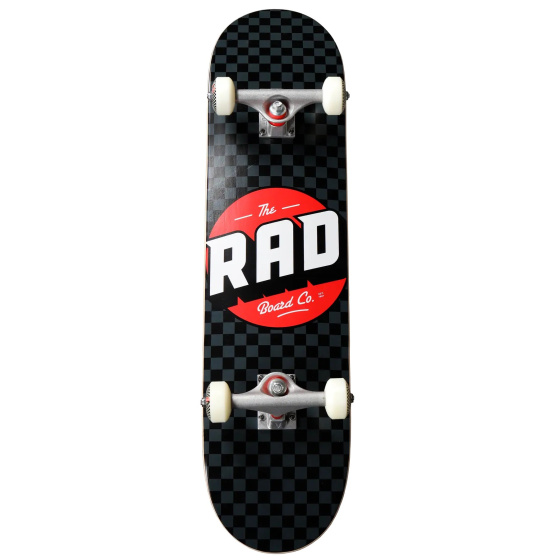 RAD Checkers Progressive Skateboard Complete (8"|czarny/szary)
