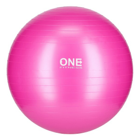 Piłka gimnastyczna ONE Fitness Gym Ball 10 różowa, 55 cm