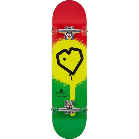 Zestaw do deskorolki Blueprint Spray Heart V2 (8"|Rasta)