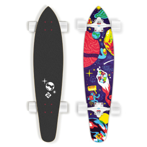 Longboard Street Surfing KICKTAIL 36” Space - artist series