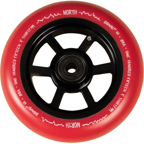 Kółka North Signal V2 115x30 mm Black/Red Pu