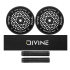 Zestaw 2 sztuk kółek Divine 110 mm Light Core czarne + Divine griptape + Divine gripy