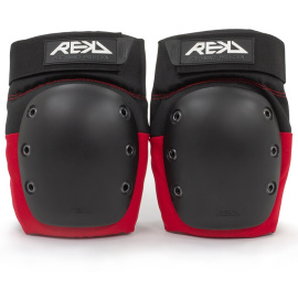 REKD Ramp Knee Pads Czarny/Czerwony X Small