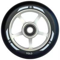 Koło Union Yolo 100 mm Czarny/Srebrny