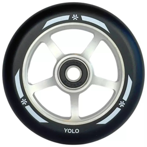 Koło Union Yolo 100 mm Czarny/Srebrny