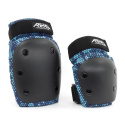 REKD Youth Heavy Duty Double Pad Set - czarny/niebieski - mały