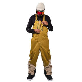 Whitespace 2L Cargo Insulated Bib Spodnie Na Śnieg (L|Taupe Green Khaki)