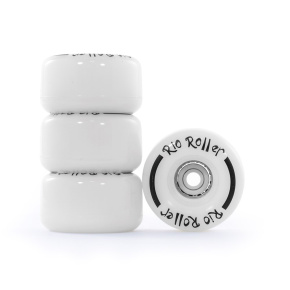 Rio Roller Light Up Wheels - White Frost - 58 mm x 33 mm