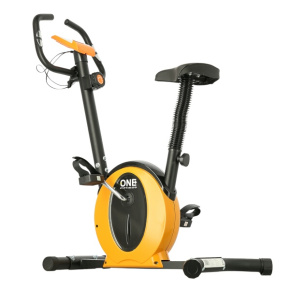 Magnetyczny rower treningowy ONE Fitness M8410 czarno-pomarańczowy