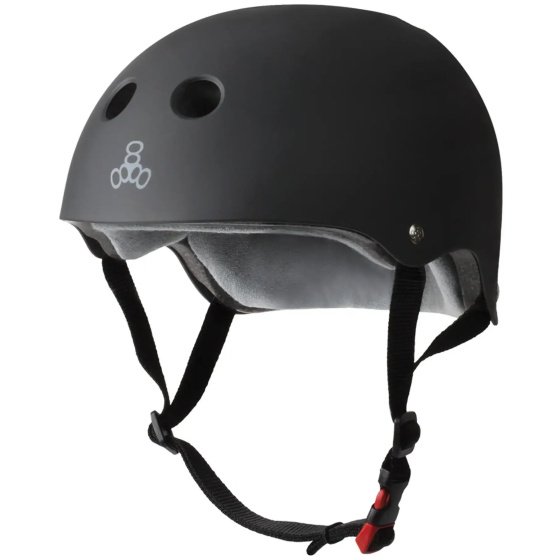 Kask Triple Eight Certified Sweatsaver S-M Black Rubber