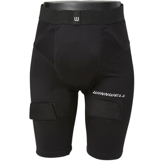 Damskie spodnie z suspensorem Winnwell Jill Compression YTH, Dziecięce, L
