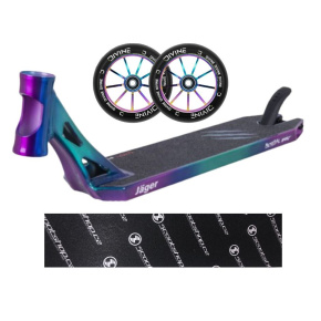 Zestaw Deska Bestial Wolf Jager Crazy 540mm + 2 sztuki kółek Divine 110 mm Spoked Neochrome + Scootshop griptape