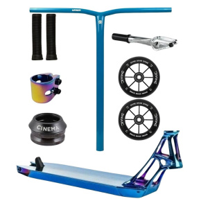 Hulajnoga freestyle Custom Divine X Union X Ethic Pandemonium 460 mm niebieska Hulajnoga freestyle Custom Divine X Union X Ethic Pandemonium 460 mm niebieska