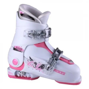 Dziecięce buty narciarskie Roces Idea Up 6w1 z regulacją (19-22|białe/różowe)