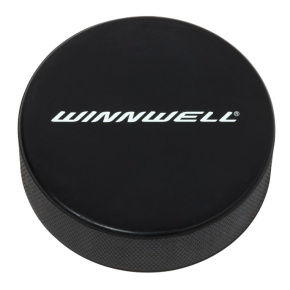 Krążek hokejowy Winnwell czarny oficjalny z logo