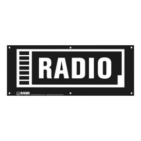 Baner sklepu radiowego (zwykły 100x40cm)