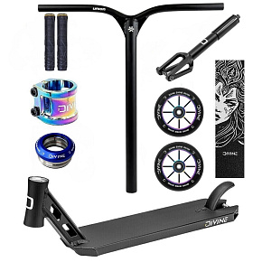 Hulajnoga freestyle Custom Divine Park ALU Black/Neochrome