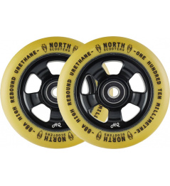 Kolečka North HQ V2 110mm Black/Gum 2ks