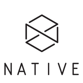 Naklejka Native Logo Biały