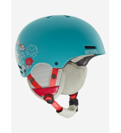 Kask Anon Rime HI5 niebieski UE 2018/19 dziecięcy welurowy L-XL / 52-55cm