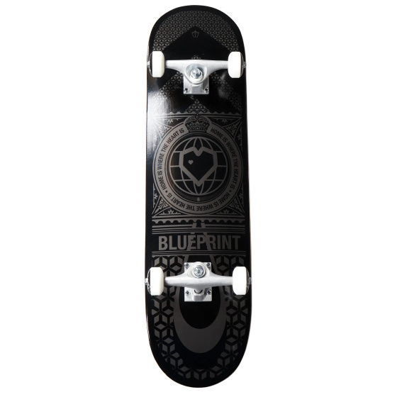 Blueprint Home Heart Skateboard Set (7.75"|czarny/szary)