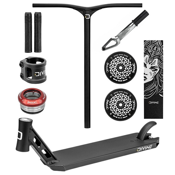 Hulajnoga freestyle Custom Divine Park ALU czarna