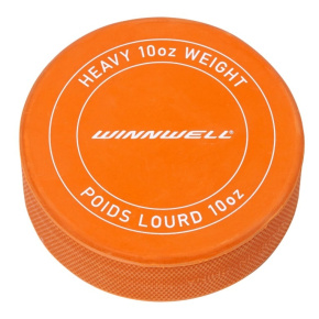 Krążek hokejowy Winnwell pomarańczowy ciężki z logo