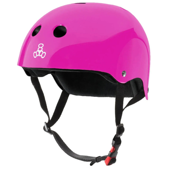 Kask Triple Eight Certified Sweatsaver S-M różowy błyszczący