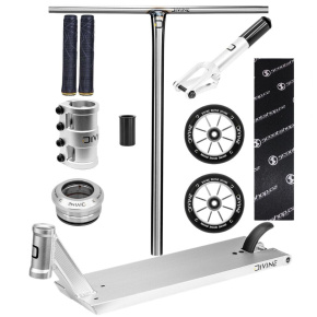 Hulajnoga freestyle Custom Divine Street 6" 560 mm srebrna