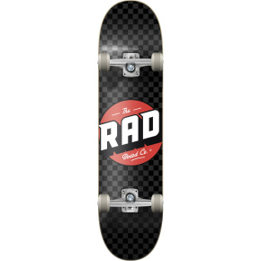 RAD Checkers Progressive Skateboard Complete (8"|czarny/szary)