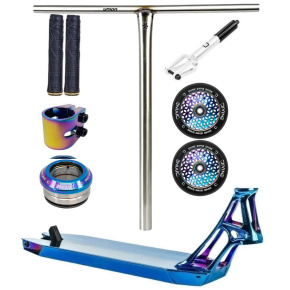 Hulajnoga freestyle Custom Divine X Union X Ethic Pandemonium 460 mm niebieska