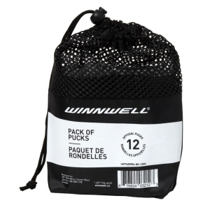 Krążek hokejowy Winnwell czarny oficjalny (6szt)