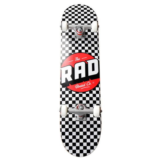 RAD Checkers Progressive Skateboard Set (7.75"|czarny/biały)