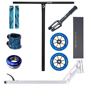 Hulajnoga freestyle Custom Divine X Triad Vixen V2 520mm niebiesko/srebrna