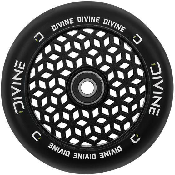 Koło Divine czarne Honeycore light 110mm / ABEC11, rdzeń ze stopu aluminium