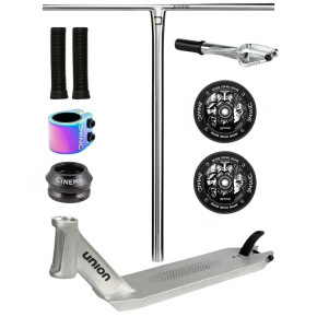 Hulajnoga freestyle Custom Divine X Union HoneyComb 490 mm srebrna