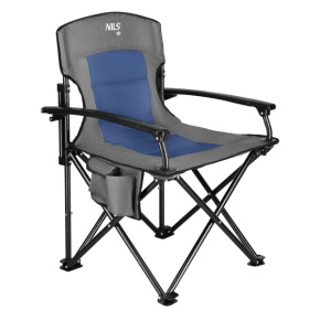 Krzesło składane NILS Camp NC3075 niebieskie