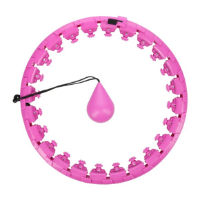 Hula-hoop do masażu Home FH01 z obciążnikami fioletowy