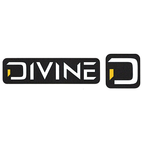 Duże czarne naklejki Divine