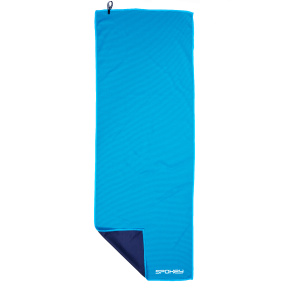 Spokey COSMO Chladící rychleschnoucí ručník 31x84 cm, modrý v plastic bag - klient 