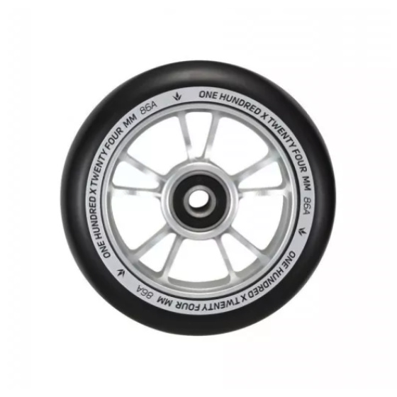 Kółko Blunt 10 Spokes 100 mm Srebrny/Czarny