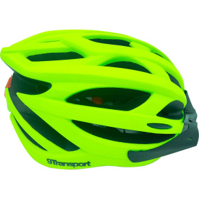 Kask rowerowy 9Transport czarno-zielony