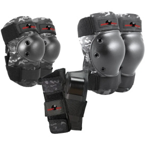 Eight Ball Sada 3 Chráničů Na Brusle (S/M|Charcoal Camo) Eight Ball Sada 3 Chráničů Na Brusle (S/M|Charcoal Camo)