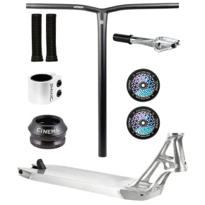 Hulajnoga freestyle Custom Divine X Union X Ethic Pandemonium 460 mm srebrna