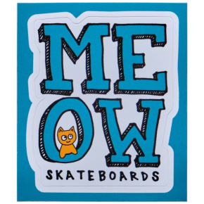 Naklejka z logo Meow