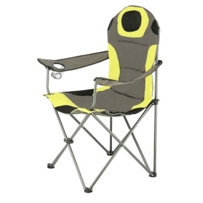 Krzesło składane NILS Camp NC3188 szare/żółte