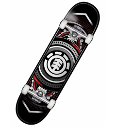 Skate komplet Element Hatched red silver 2020 vell.7,75