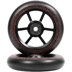 North Garrett Braz G5 Kolečka Na Freestyle Koloběžku 2-balení (115mm|Matte Black/Dark Brown)