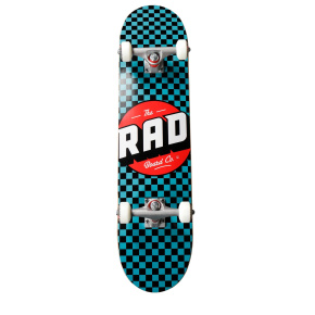 RAD Checkers Progressive Skateboard Complete (8"|czarny/Tyrex)